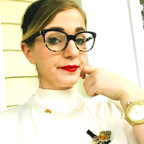 NWT Coach eyeglass frames dark tortoise HC 6084Q - Picture 1 of 8